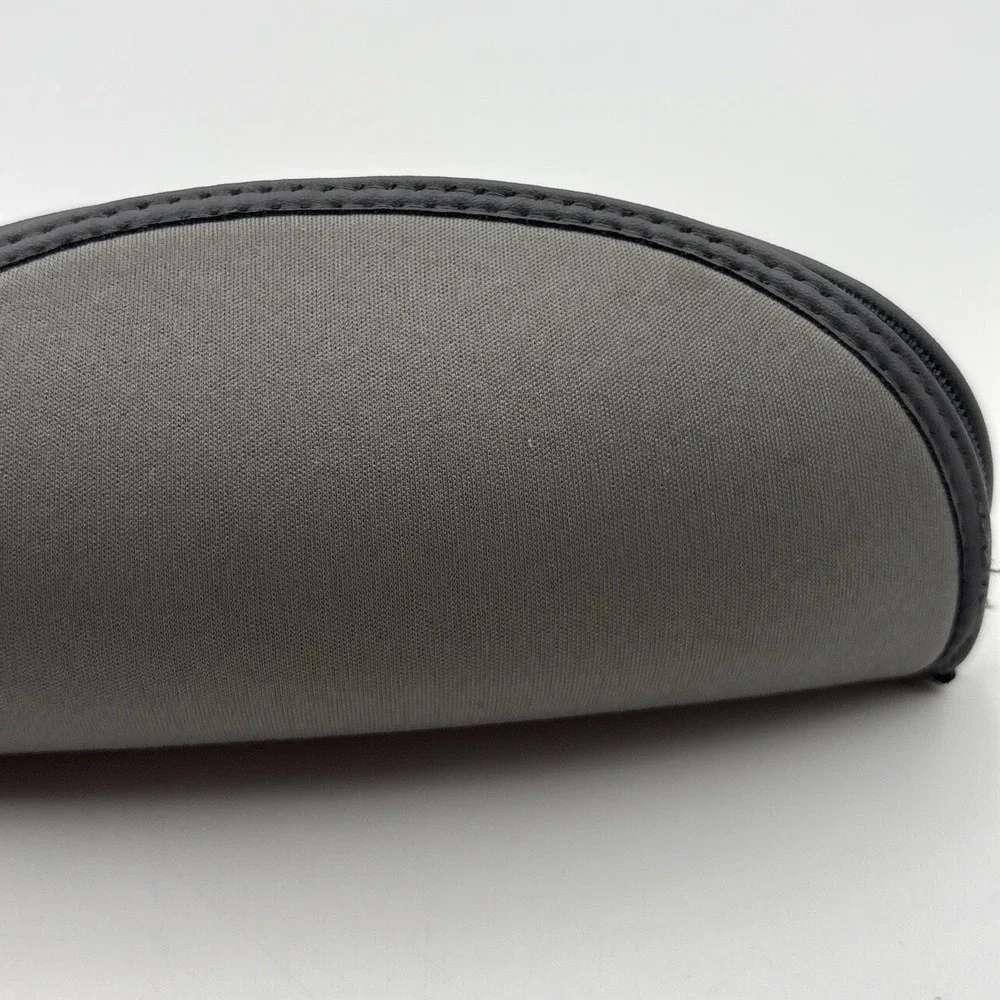 EMPORIO ARMANI AUTHENTIC EYEGLASSES SUNGLASSES BLACK GREY ZIPPER CASE